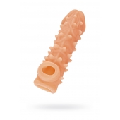 Телесная закрытая насадка с пупырышками Cock Sleeve Size M - 15,6 см. - KOKOS - в Нефтекамске купить с доставкой
