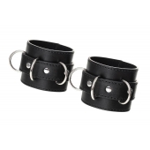 Черные наручники Anonymo на сцепке - ToyFa - купить с доставкой в Нефтекамске