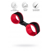 Красно-черные велюровые оковы Anonymo - ToyFa - купить с доставкой в Нефтекамске