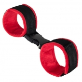 Красно-черные велюровые оковы Anonymo - ToyFa - купить с доставкой в Нефтекамске