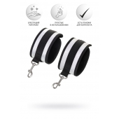 Серебристо-черные наручники Anonymo - ToyFa - купить с доставкой в Нефтекамске