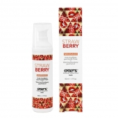 Разогревающее массажное масло  с ароматом клубники Gourmet Strawberry - 50 мл. - Exsens - купить с доставкой в Нефтекамске