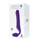 Фиолетовый безремневой страпон Queens L - Adrien Lastic - купить с доставкой в Нефтекамске