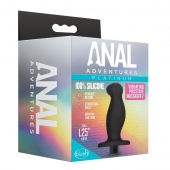 Черный анальный вибромассажёр Silicone Vibrating Prostate Massager 02 - 10,8 см. - Blush Novelties - в Нефтекамске купить с доставкой