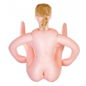 Надувная секс-кукла с реалистичной головой и поднятыми ножками - ToyFa - в Нефтекамске купить с доставкой Надувная секс-кукла с реалистичной головой и поднятыми ножками - ToyFa - в Нефтекамске купить с доставкой