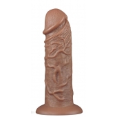 Коричневый фаллоимитатор Cubby dildo - 26,6 см. - Lovetoy в Нефтекамске Коричневый фаллоимитатор Cubby dildo - 26,6 см. - Lovetoy