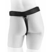 Страпон с телесной насадкой 7  Uncut with Strap on Harness - 18 см. - Pipedream - купить с доставкой в Нефтекамске