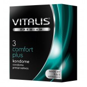 Контурные презервативы VITALIS PREMIUM comfort plus - 3 шт. - Vitalis - купить с доставкой в Нефтекамске