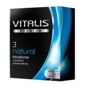 Классические презервативы VITALIS PREMIUM natural - 3 шт. - Vitalis - купить с доставкой в Нефтекамске