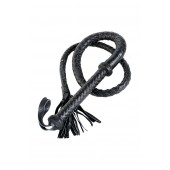 Длинный кожаный кнут с хлопушками на конце - ToyFa - купить с доставкой в Нефтекамске