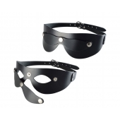 Черная кожаная маска  Новичок - Sitabella - купить с доставкой в Нефтекамске