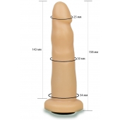 Телесная насадка Harness - 15,8 см. - LOVETOY (А-Полимер) - купить с доставкой в Нефтекамске