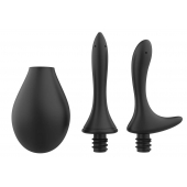 Черный анальный душ Nexus Anal Douche Set с 2 сменными насадками - Nexus Range - купить с доставкой в Нефтекамске