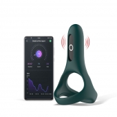 Изумрудное виброкольцо Magic Motion Rise с подхватом мошонки - Magic Motion - в Нефтекамске купить с доставкой