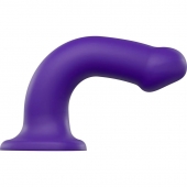 Фиолетовый фаллоимитатор-насадка Strap-On-Me Dildo Dual Density size L - 19 см. - Strap-on-me - купить с доставкой в Нефтекамске
