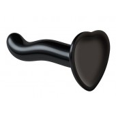 Черный фаллоимитатор-насадка Strap-On-Me P G spot Dildo size S - 16,4 см. - Strap-on-me - купить с доставкой в Нефтекамске