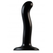 Черный фаллоимитатор-насадка Strap-On-Me P G spot Dildo size S - 16,4 см. - Strap-on-me - купить с доставкой в Нефтекамске