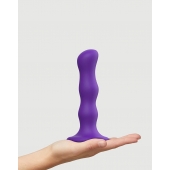 Фиолетовая насадка Strap-On-Me Dildo Geisha Balls size M - Strap-on-me - купить с доставкой в Нефтекамске