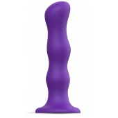 Фиолетовая насадка Strap-On-Me Dildo Geisha Balls size M - Strap-on-me - купить с доставкой в Нефтекамске