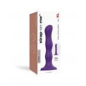 Фиолетовая насадка Strap-On-Me Dildo Geisha Balls size XL - Strap-on-me - купить с доставкой в Нефтекамске
