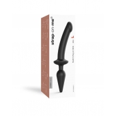 Черный двусторонний фаллоимитатор Strap-On-Me Dildo Plug-In Switch size S - Strap-on-me