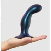 Темно-синяя насадка Strap-On-Me Dildo Plug Snaky size M - Strap-on-me - купить с доставкой в Нефтекамске