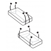 Фиксаторы для кровати WRAPAROUND MATTRESS RESTRAIN - Pipedream - купить с доставкой в Нефтекамске