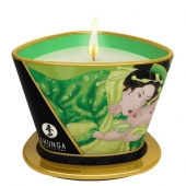 Массажная свеча Exotic Green Tea с ароматом зелёного чая - 170 мл. - Shunga - купить с доставкой в Нефтекамске