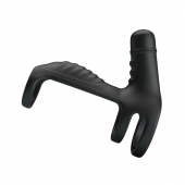 Черная вибронасадка на пенис Vibrating Penis Sling - Baile - в Нефтекамске купить с доставкой