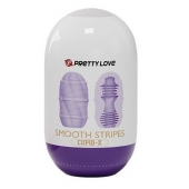 Сиреневый мастурбатор-яйцо Smooth Stripes - Baile - в Нефтекамске купить с доставкой