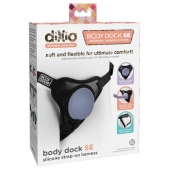 Черные трусики для страпона Body Dock SE на регулируемых ремнях - Pipedream - купить с доставкой в Нефтекамске