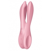 Розовый вибратор Threesome 1 с  пальчиками - Satisfyer в Нефтекамске Розовый вибратор Threesome 1 с  пальчиками - Satisfyer
