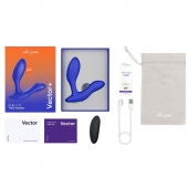 Синий анальный вибратор We-Vibe Vector+ - We-vibe - в Нефтекамске купить с доставкой