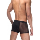 Черные мужские трусы-боксеры с прозрачными вставками по бокам - La Blinque купить с доставкой Черные мужские трусы-боксеры с прозрачными вставками по бокам - La Blinque купить с доставкой