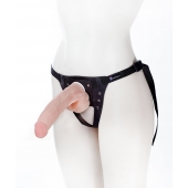 Реалистичный фаллос на поясе Harness - 20,5 см. - LOVETOY (А-Полимер) - купить с доставкой в Нефтекамске