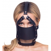 Черный намордник с кляпом-шаром Head Harness With A Gag - Orion - купить с доставкой в Нефтекамске