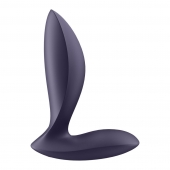 Фиолетовый анальный вибростимулятор Power Plug - Satisfyer - в Нефтекамске купить с доставкой