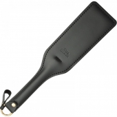 Черная кожаная шлепалка SitaBlack - 30 см. - Sitabella - купить с доставкой в Нефтекамске