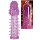 Фиолетовая насадка, удлиняющая половой член - 13,5 см. - Toyfa Basic - в Нефтекамске купить с доставкой