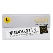 Презервативы Sagami Original 0.02 L-size увеличенного размера - 5 шт. - Sagami - купить с доставкой в Нефтекамске