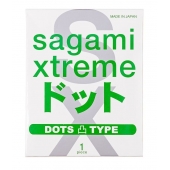 Презерватив Sagami Xtreme Type-E с точками - 1 шт. - Sagami - купить с доставкой в Нефтекамске