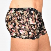 Мужские трусы-боксеры в сеточку с цветочным узором - Romeo Rossi купить с доставкой Мужские трусы-боксеры в сеточку с цветочным узором - Romeo Rossi купить с доставкой