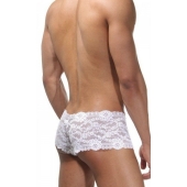 Белые мужские трусы-хипсы из кружевной ткани - La Blinque купить с доставкой Белые мужские трусы-хипсы из кружевной ткани - La Blinque купить с доставкой
