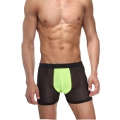 Мужские полупрозрачные трусы-боксеры с неоновой вставкой - La Blinque купить с доставкой Мужские полупрозрачные трусы-боксеры с неоновой вставкой - La Blinque купить с доставкой