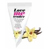 Съедобное согревающее массажное масло Love Me Tender Vanilla с ароматом ванили - 10 мл. - Love to Love - купить с доставкой в Нефтекамске