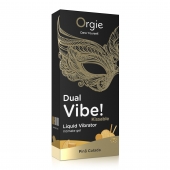 Съедобный гель Dual Vibe Pina Colada с эффектом вибрации и вкусом коктейля пина колада - 15 мл. - ORGIE - купить с доставкой в Нефтекамске