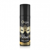 Съедобный гель Dual Vibe Pina Colada с эффектом вибрации и вкусом коктейля пина колада - 15 мл. - ORGIE - купить с доставкой в Нефтекамске