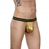 Мужские золотисто-черные трусы-стринги - La Blinque купить с доставкой Мужские золотисто-черные трусы-стринги - La Blinque купить с доставкой
