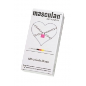 Ультрапрочные презервативы Masculan Ultra Safe Black - 10 шт. - Masculan - купить с доставкой в Нефтекамске