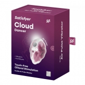 Малиновый вакуум-волновой клиторальный вибростимулятор Cloud Dancer - Satisfyer